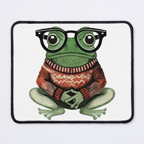 Artikelvorschau, Gemütlicher Frosch:Der Vintage-Gelehrtenfrosch entworfen und verkauft von krisevansart.