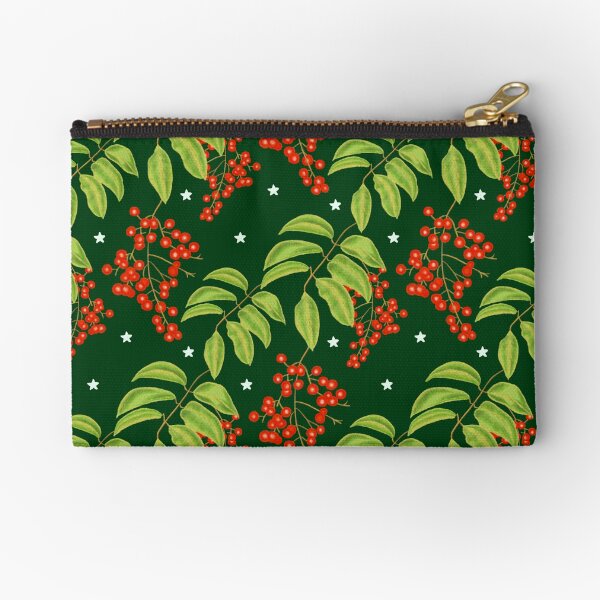 New Zealand Supplejack Vines and Stars Zipper Pouch