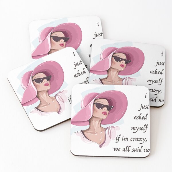 Item preview, Parisian Aesthetic bold quote asked if crazy designed and sold by doracreations.