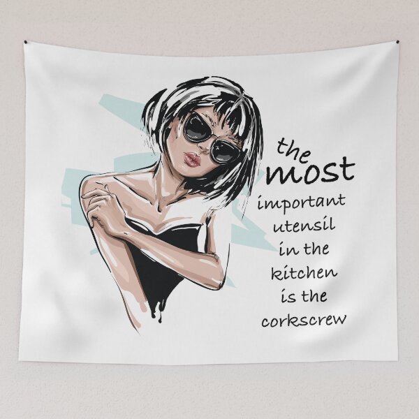 Item preview, Parisian Aesthetic bold quote corkscrew designed and sold by doracreations.