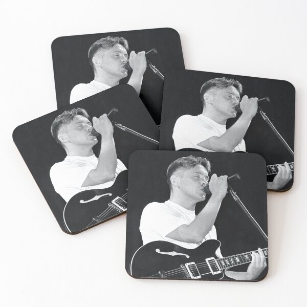 Item preview, Bernard Sumner - New Order - BW Photograph designed and sold by ConcertImages.