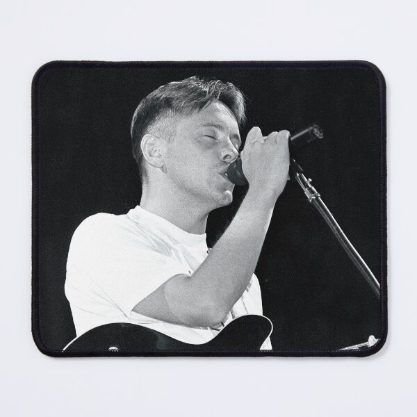 Item preview, Bernard Sumner - New Order - BW Photograph designed and sold by ConcertImages.