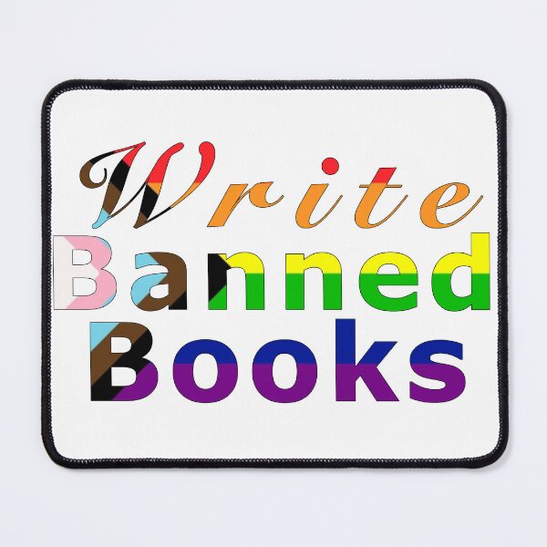 Item preview, Write Banned Books Black Border designed and sold by CreativeSoup.