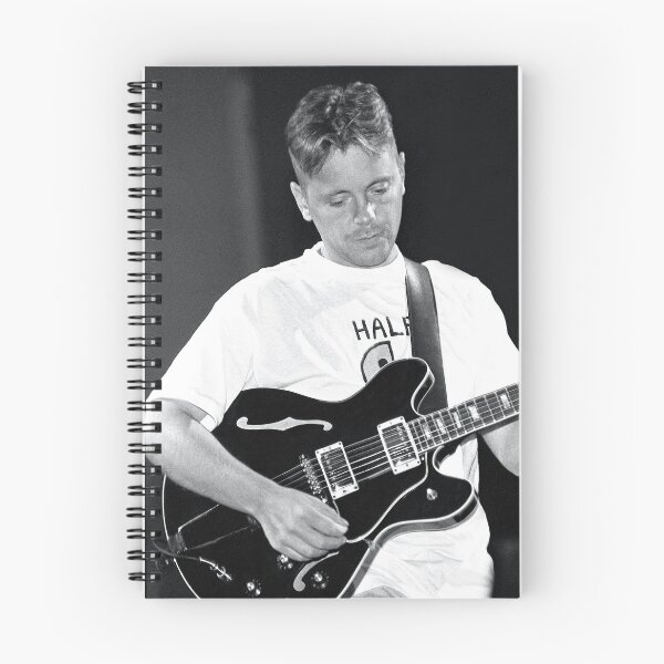 Item preview, Bernard Sumner - New Order - BW Photograph designed and sold by ConcertImages.
