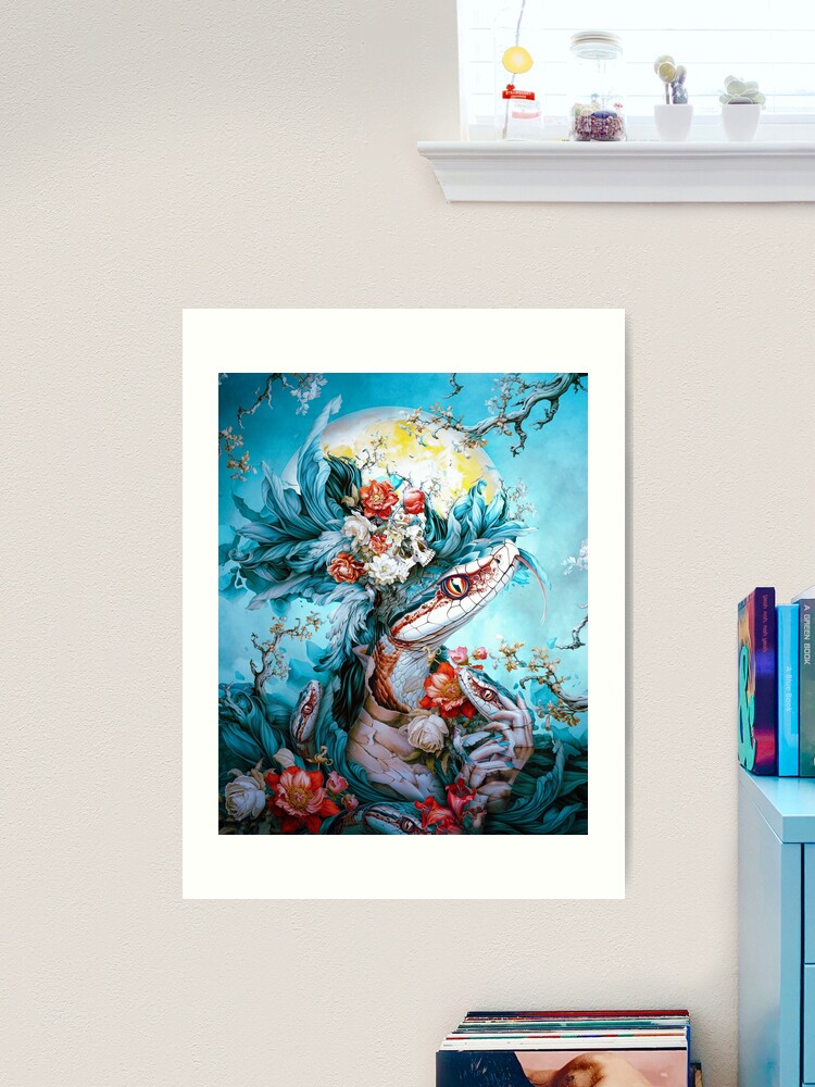 Thumbnail 1 of 3, Art Print, Venom in Bloom designed and sold by rizapeker.