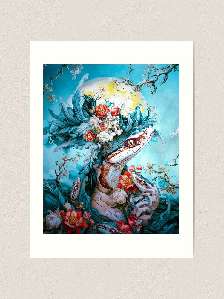 Thumbnail 2 of 3, Art Print, Venom in Bloom designed and sold by rizapeker.