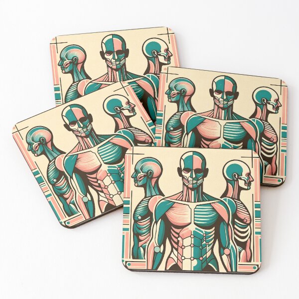 Item preview, Neon Skeletons & Cosmic Energy – Abstract Visionary Print designed and sold by InevitableAum.