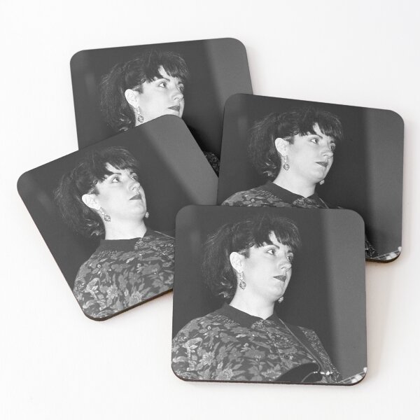 Item preview, Gillian Gilbert - New Order - BW Photograph designed and sold by ConcertImages.