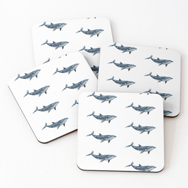 Item preview, Elegant Watercolor Illustration of a Humpback Whale designed and sold by CreativeLarysa.