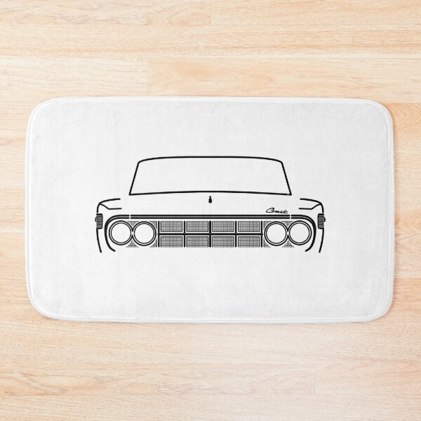 Item preview, Mercury Comet Caliente 1960s American classic car black outline designed and sold by soitwouldseem.