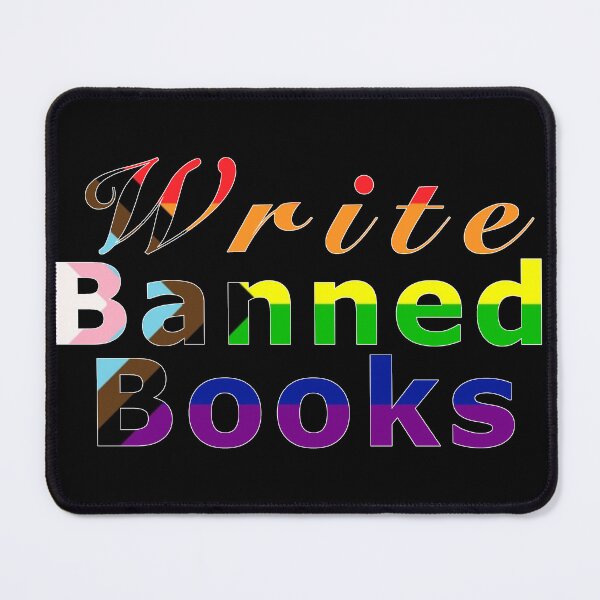Item preview, Write Banned Books White Border designed and sold by CreativeSoup.