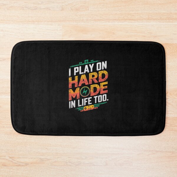 Item preview, Hard Mode in Life Funny Gamer Meme designed and sold by FunnyDesignsArt.