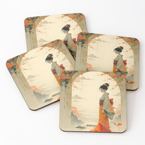Item preview, Beautiful Japanese geisha waiting  designed and sold by Coolparrotgirl.