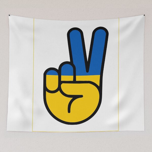Item preview, Peace for Ukraine – Solidarity Peace Sign designed and sold by LeftAF.