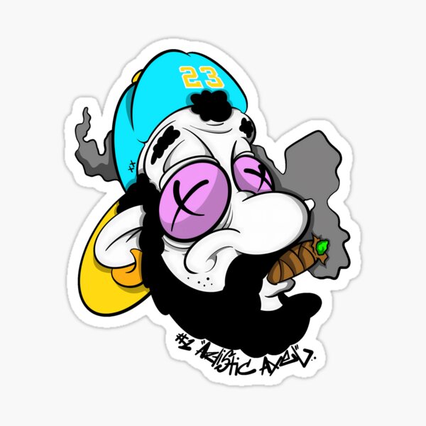 Item preview, #1 Artistic Axel - Vibrant Cartoon Character with Cigar designed and sold by ArtisticAxel-.