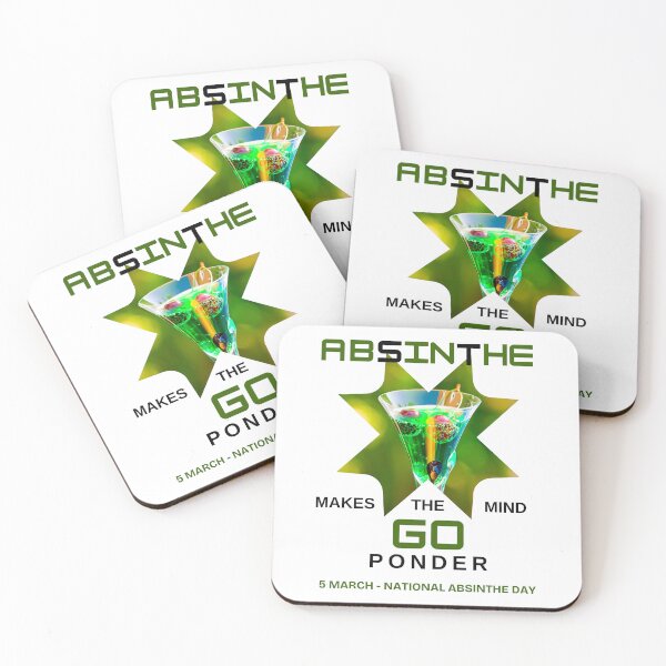 Item preview, ABSINTHE - MAKES THE MIND GO PONDER designed and sold by PhraseCreatives.