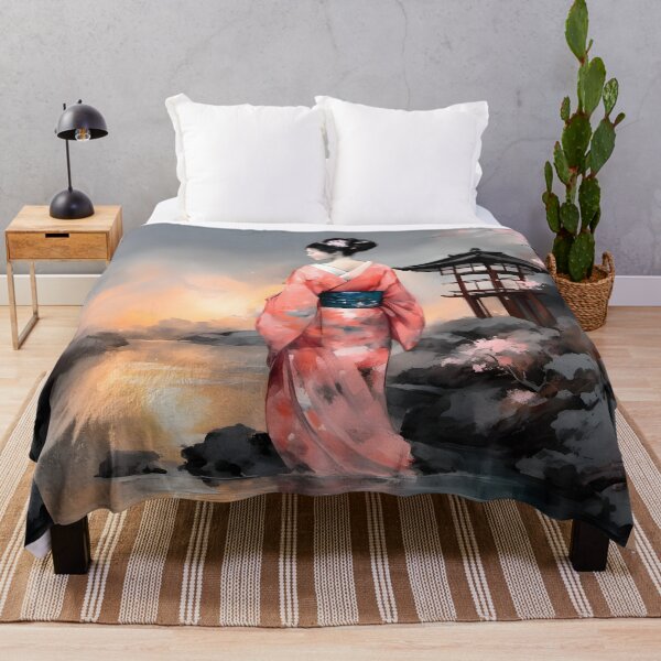 Item preview, Beautiful Japanese geisha waiting designed and sold by Coolparrotgirl.