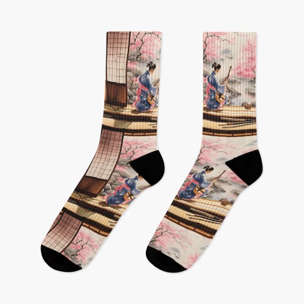 Item preview, Beautiful Japanese geisha waiting  designed and sold by Coolparrotgirl.