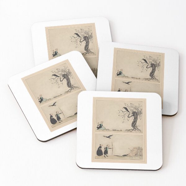 Item preview,    Mother Goose. A carrion crow sat on an oak Arthur Rackham designed and sold by TeeARTHY.