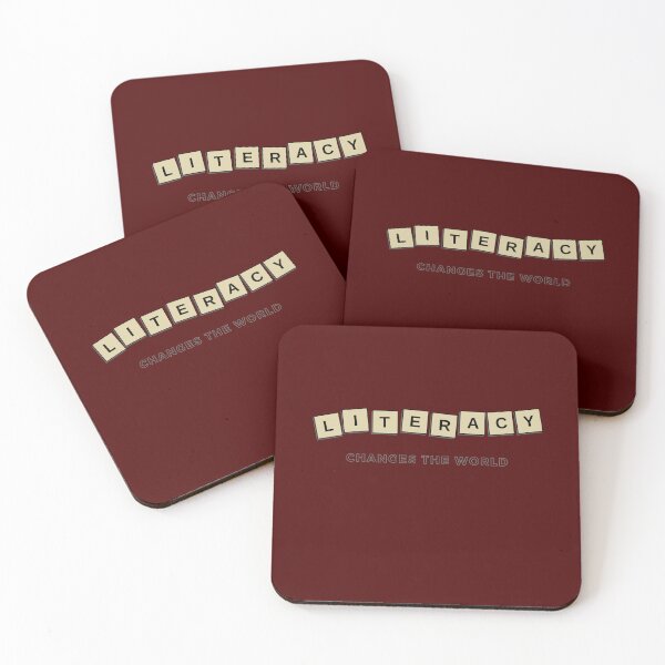Item preview, Literacy Changes the World Square Art designed and sold by Zakrytos ★★★★★.