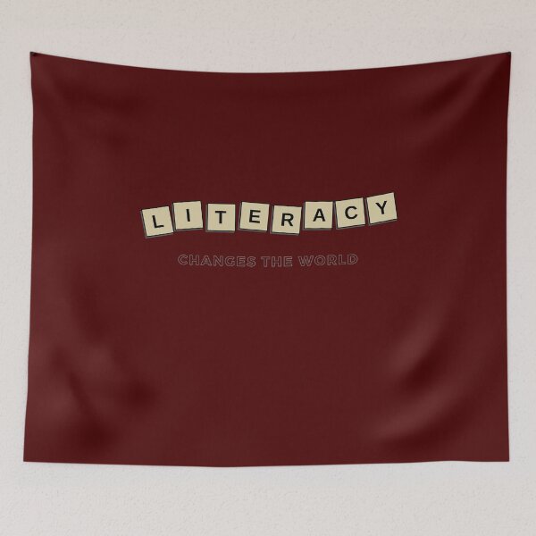 Item preview, Literacy Changes the World Square Art designed and sold by Zakrytos ★★★★★.