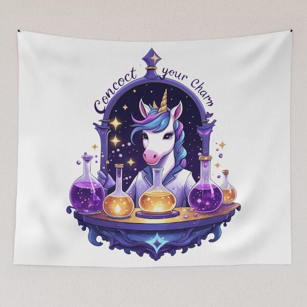 Item preview, Concoct Your Charm – Alchemist Unicorn designed and sold by zoughlal.