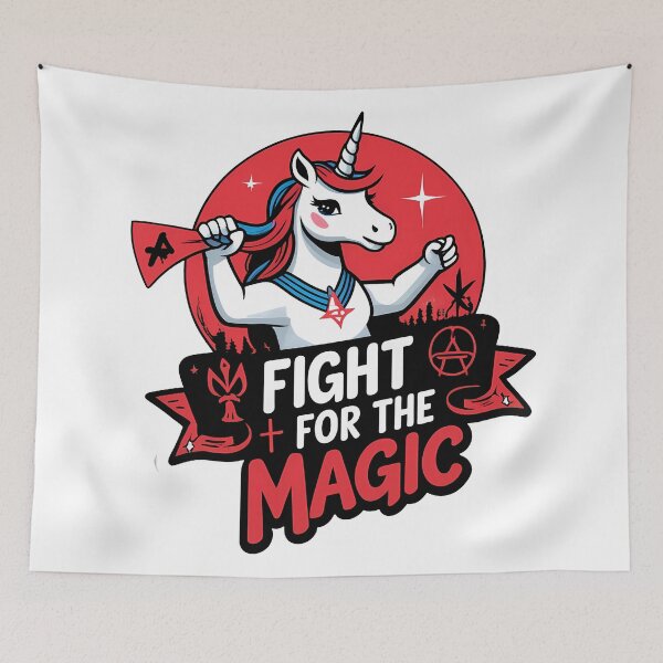 Item preview, Fight for the Magic – Rebel Unicorn designed and sold by zoughlal.