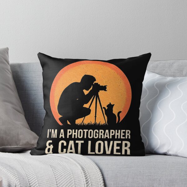 Item preview, Photography and Cat Lover Art – Silhouette Photographer with Cat designed and sold by love3617.