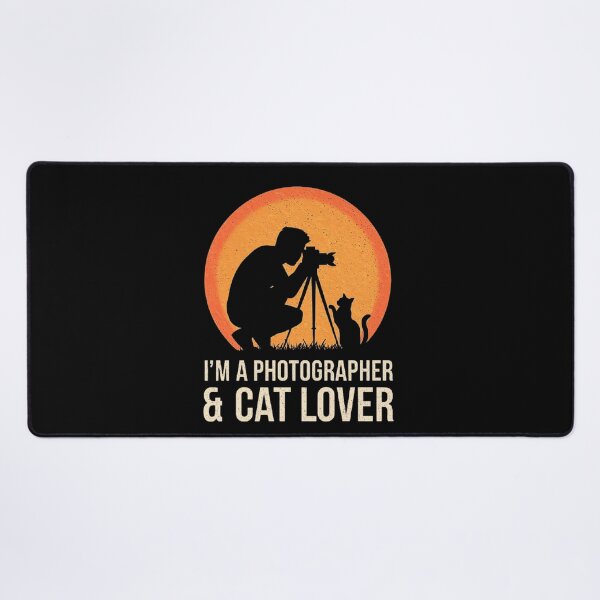 Item preview, Photography and Cat Lover Art – Silhouette Photographer with Cat designed and sold by love3617.