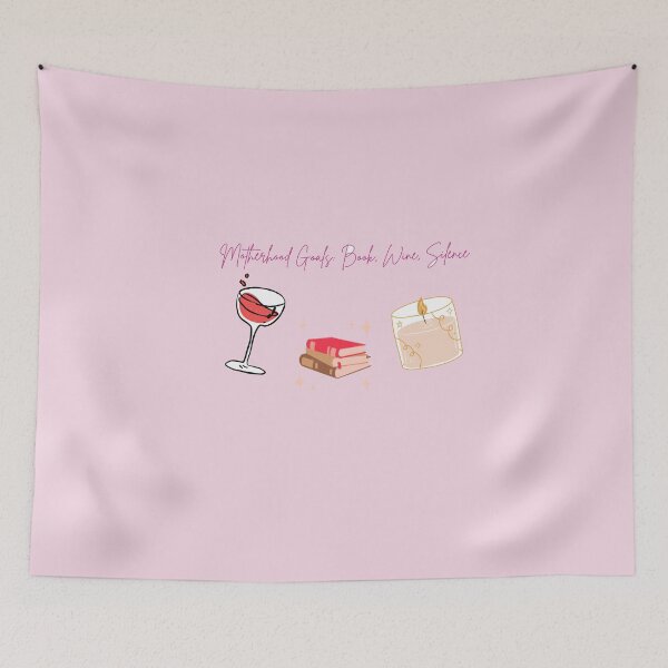 Item preview, Motherhood Goals: Book, Wine, Silence designed and sold by cloudrevive.