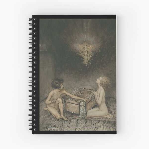 Aperçu de l'œuvre Pandore et ÉpiméthéeArthur Rackham créée et vendue par TeeARTHY.