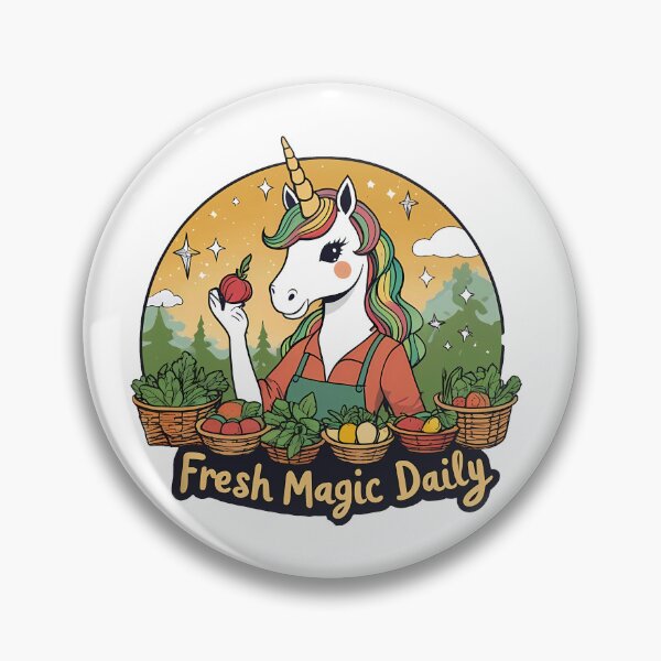 Item preview, Fresh Magic Daily – Organic Market Unicorn designed and sold by zoughlal.
