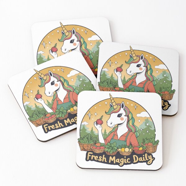 Item preview, Fresh Magic Daily – Organic Market Unicorn designed and sold by zoughlal.
