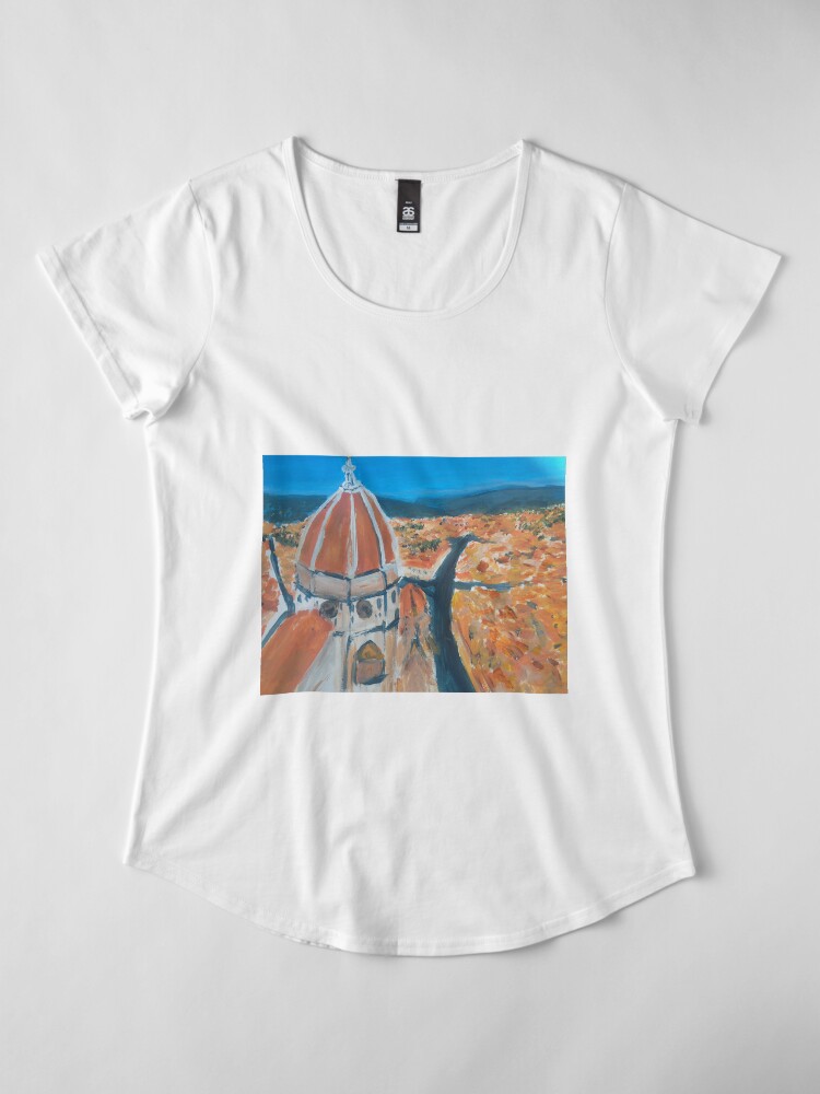 Alternate view of Florence panorama (Firenze) Premium Scoop T-Shirt