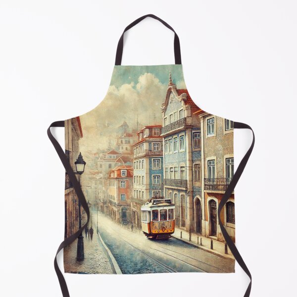 Item preview, Lisbon Tramway – Timeless Charm in Impressionist Style designed and sold by Macajuba Design .