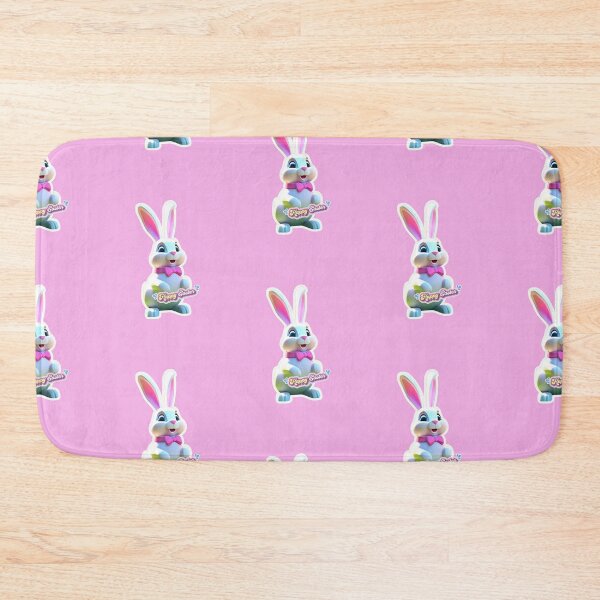 Item preview, easter bunny white pink – 3D look effect sticker designed and sold by Rainbow Paws Garden.
