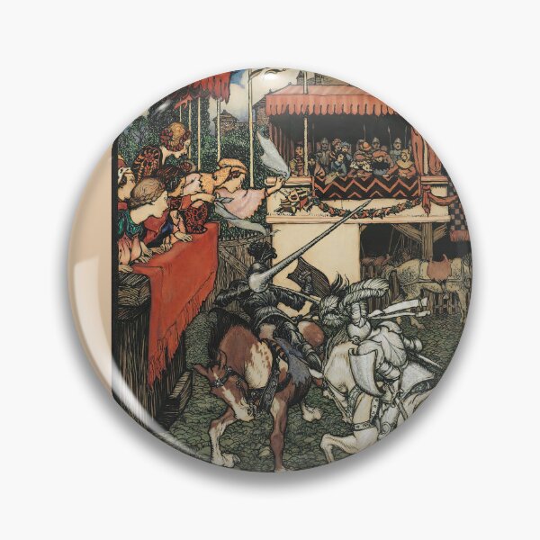 Item preview,  Sir Tristram defeats Sir Palamedes in Ireland  Arthur Rackham designed and sold by TeeARTHY.