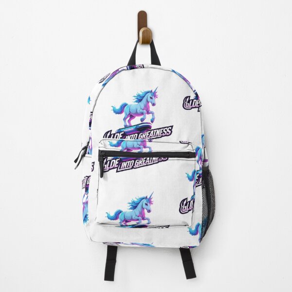 Item preview, Glide into Greatness – Neon Hoverboard Unicorn designed and sold by zoughlal.
