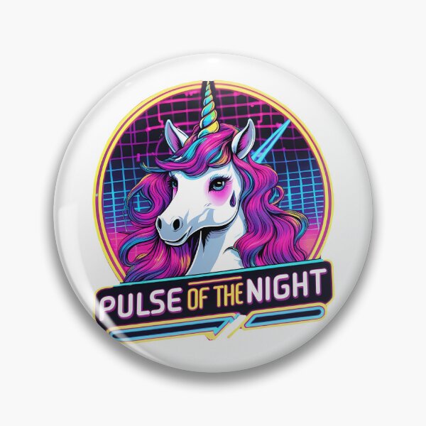 Item preview, Pulse of the Night – Synthwave Unicorn designed and sold by zoughlal.