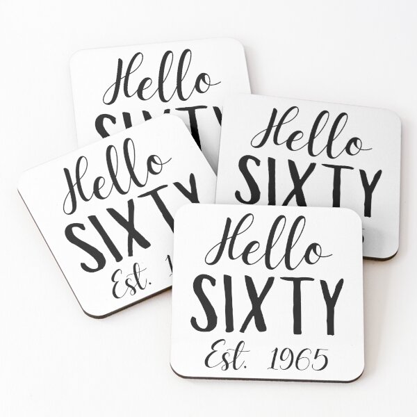 Item preview, Hello Sixty | 60th Birthday Celebration | Vintage 1965 Anniversary designed and sold by highflycrafts.