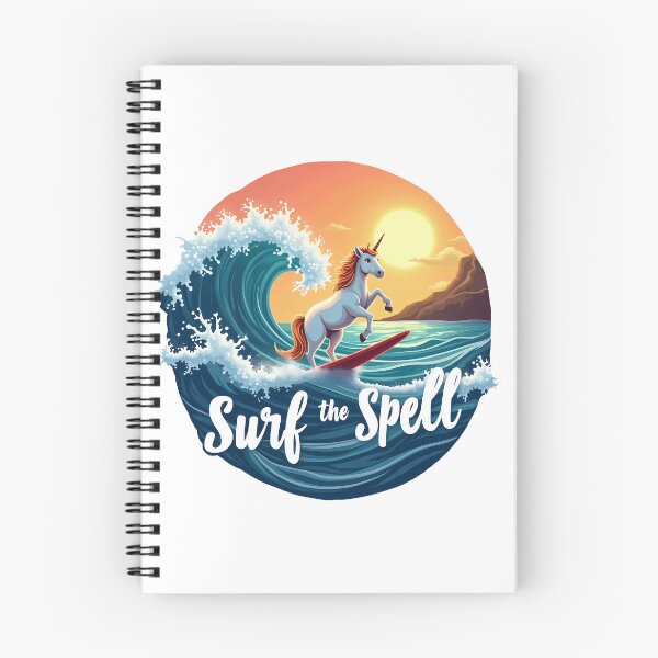 Item preview, Surf the Spell – Enchanted Wave Unicorn designed and sold by zoughlal.