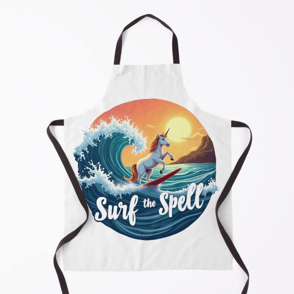 Item preview, Surf the Spell – Enchanted Wave Unicorn designed and sold by zoughlal.