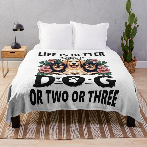 Item preview, Life Is Better With A Dog Or Two Or Three Dog Lover designed and sold by Creat-Des.