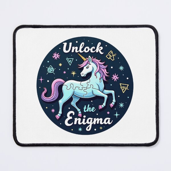 Item preview, Unlock the Enigma – Holographic Puzzle Unicorn designed and sold by zoughlal.