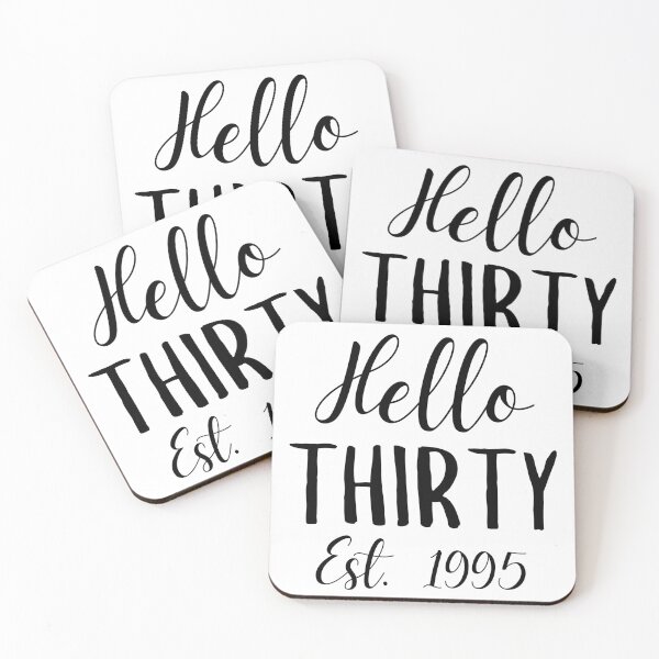 Item preview, Hello Thirty | 30th Birthday Celebration | Vintage 1995 Anniversary Printable Design designed and sold by highflycrafts.