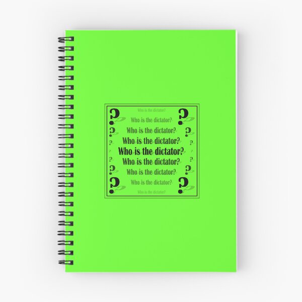 Item preview, Sign "Who is the dictator?" on a green background designed and sold by Cherevan.