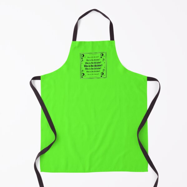 Item preview, Sign "Who is the dictator?" on a green background designed and sold by Cherevan.