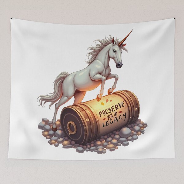 Item preview, Preserve Your Legacy – Time Capsule Unicorn designed and sold by zoughlal.