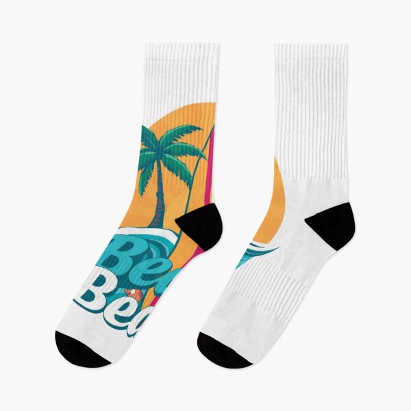 Item preview, Vibrant Beach-Themed Logo with Surfboard and Palm Trees designed and sold by Cloud-Riders.