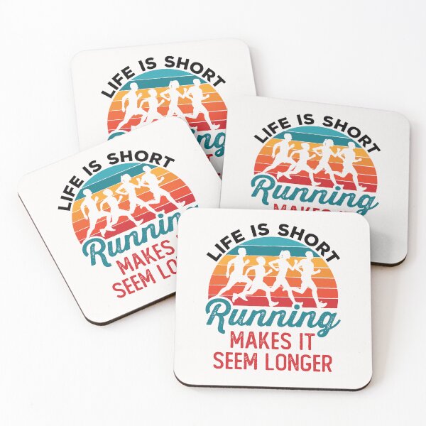 Item preview, Life is Short Running Makes It Seem Longer Funny Runner Joke designed and sold by jaygo.